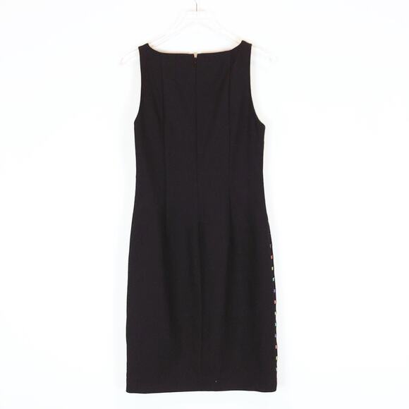 Diane Von Furstenberg Womens Sheath Dress Size 8 Wool Sleeveless Classic Career - Picture 4 of 8
